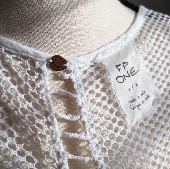 Free people long white flowy wrap shirt - Picture 7 of 10